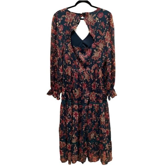 Band of the Free Run the World Pine Paisley Midi Dress Size L - Picture 6 of 9